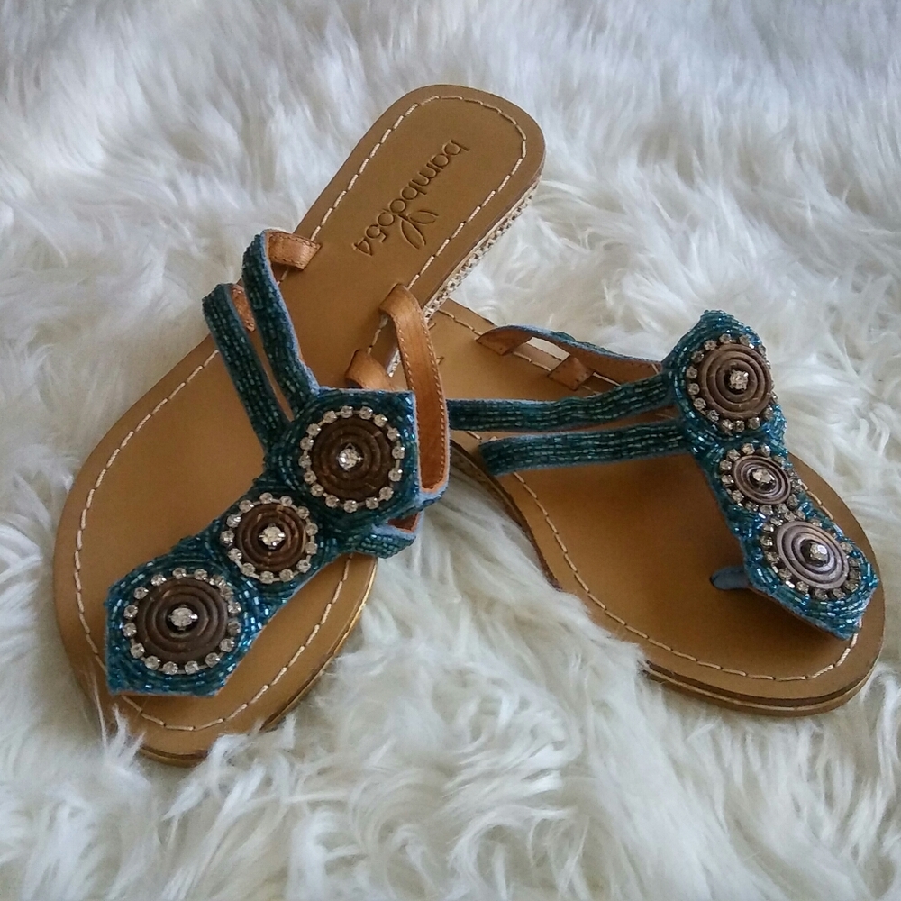 New Bamboo54 Beaded Sandals